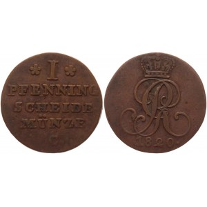 German States Hannover 1 Pfennig 1820 C