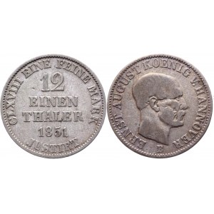 German States Hannover 1/12 Thaler 1851 B