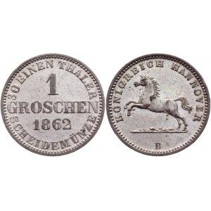 German States Hannover 1 Groschen 1862 B