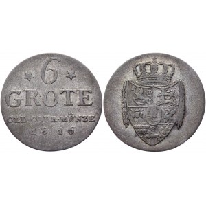 German States Oldenburg 6 Grote 1816