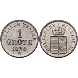 German States Oldenburg 1 Groten 1856 B