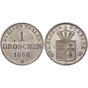 German States Oldenburg 1 Groschen 1858 B