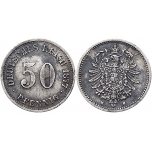 Germany - Empire 50 Pfennig 1877 H Key Date