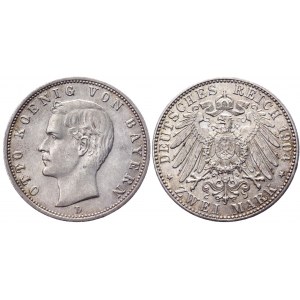 Germany - Empire Bavaria 2 Mark 1904 D