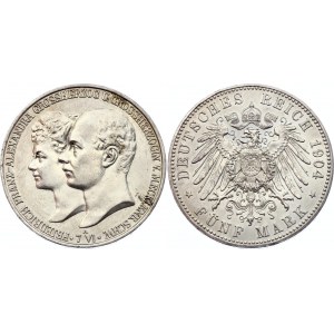 Germany - Empire Mecklenburg-Schwerin 5 Mark 1904 A