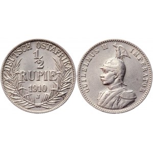 German East Africa 1/2 Rupie 1910 J