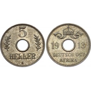 German East Africa 5 Heller 1913 A PROOF