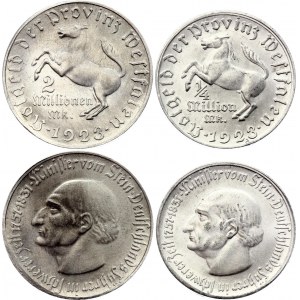 Germany - Weimar Republic Westphalia Lot of 2 Coins 1923