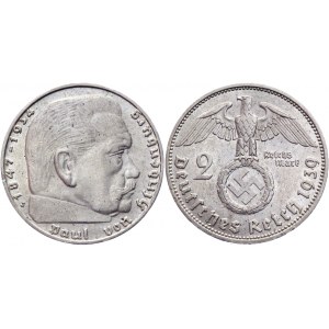 Germany - Third Reich 2 Reichsmark 1939 J