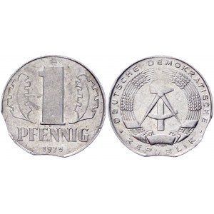 Germany - DDR 1 Pfennig 1975 A Error