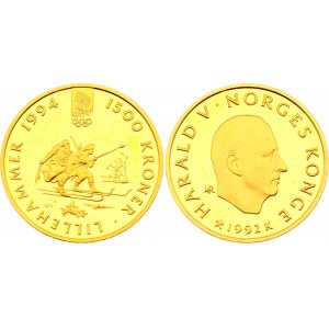 Denmark 1500 Kroner 1992