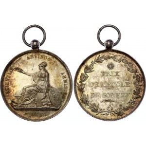 France Silver Medal Soreze School' 1816 (1840-1860)