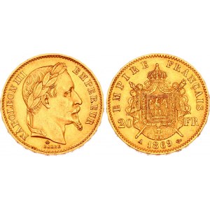France 20 Francs 1869 A