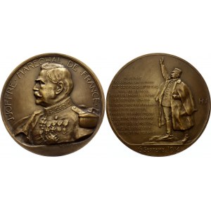 France Bronze Medal Marshal Joseph Joffre 1914 WW1