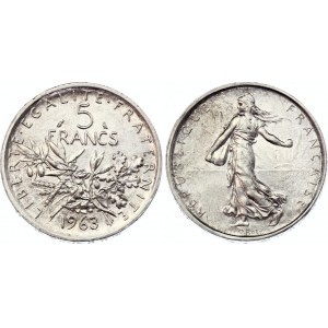 France 5 Francs 1963