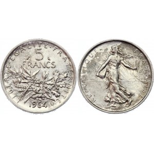 France 5 Francs 1964