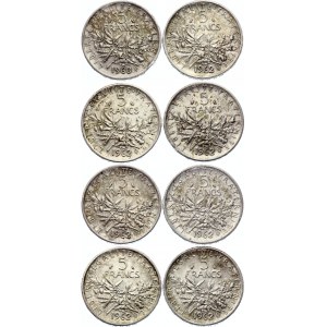 France 8 x 5 Francs 1960 - 1962