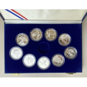 France Set of 9 Coins 1989 - 1991 1992 Olympics, Albertville