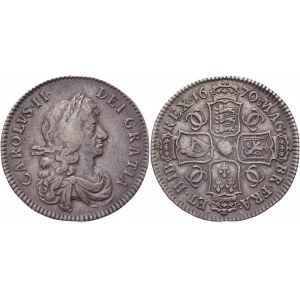Great Britain 1/2 Crown 1670