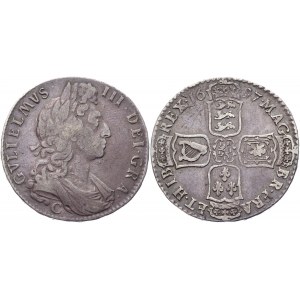 Great Britain 1/2 Crown 1697 С