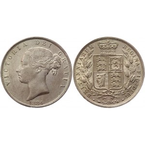 Great Britain 1/2 Crown 1884
