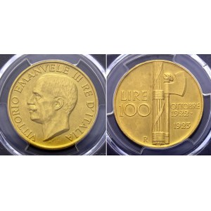 Italy 100 Lire 1923 R PCGS MS62