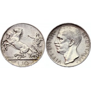 Italy 10 Lire 1927 R