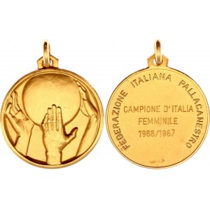Italy Gold Medal Italian Basketball Federation - Female Champion 1966 - 1967