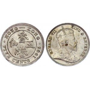 Hong Kong 5 Cents 1905