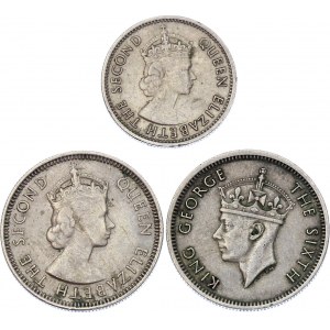 Malaya & British Borneo 10 - 5 - 10 Cents 1949 -1957