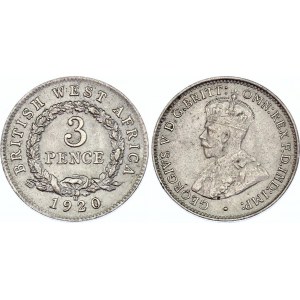 British West Africa 3 Pence 1920 H