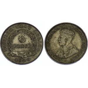 British West Africa 6 Pence 1920 H