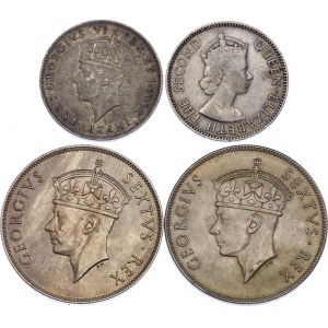 East Africa Set of 4 Coins 1937 -1954