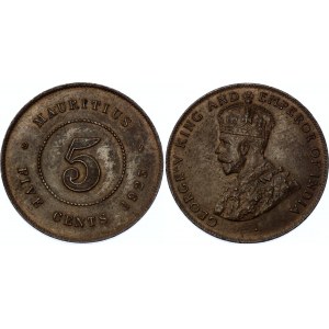 Mauritius 5 Cents 1923