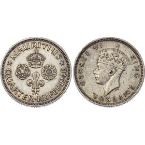 Mauritius 1/4 Rupee 1946