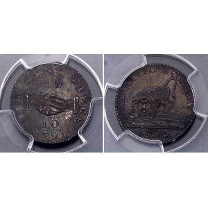 Sierra Leone 10 Cents 1791 PCGS PR65
