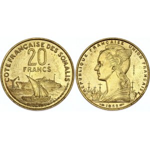 French Somaliland 20 Francs 1952 Essai