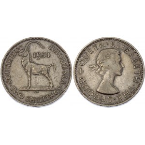Southern Rhodesia 2 Shillings 1954