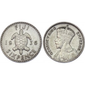 Fiji 6 Pence 1936