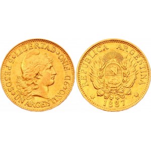 Argentina 5 Pesos / 1 Argentino 1887