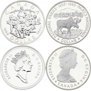 Canada 2 x 1 Dollar 1985 - 1994