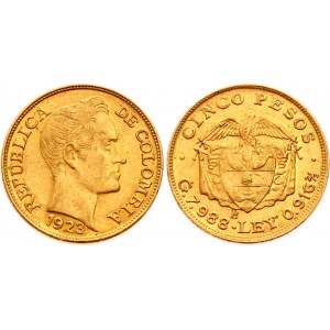 Colombia 5 Pesos 1923