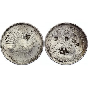 Mexico 1 Peso 1903 Mo AM with Chinese Chopmarks