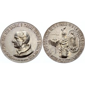 Mexico Silver Medal Papa Paul VI Visit 1966