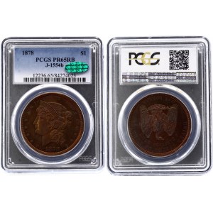 United States 1 Dollar 1878 Proof PCGS PR65RB