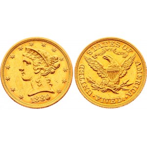 United States 5 Dollars 1880