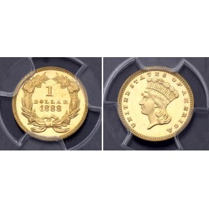 United States 1 Dollar 1888 PROOF PCGS PR66DCAM