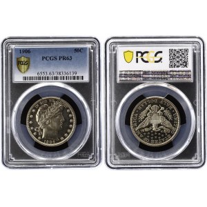 United States Half Dollar 1906 PROOF PCGS PR63
