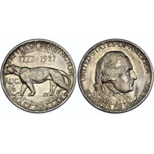 United States Half Dollar 1927 Rare! Vermont Sesquicentennial