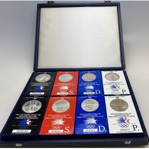 United States Full Set of 8 Coins 1983 - 1984 Olympic Games in Los Angeles